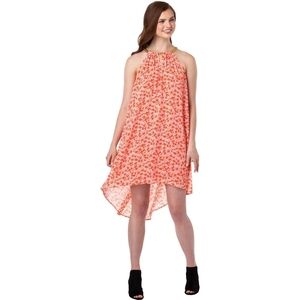 Michael Kors Pink High-Low Halter Sundress